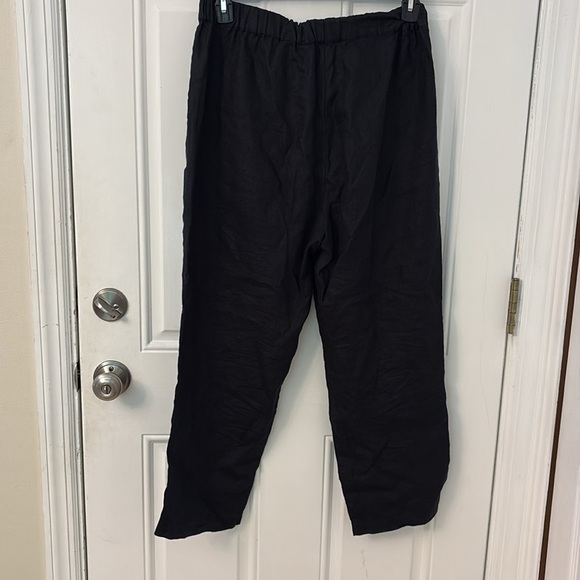 Quince linen pull on pants size large black - Picture 5 of 5